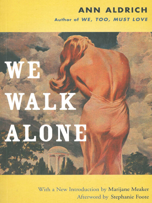 Title details for We Walk Alone by Ann Aldrich - Available
